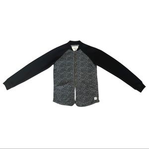 Native Youth Black & Gray Zip-Up Sweatshirt